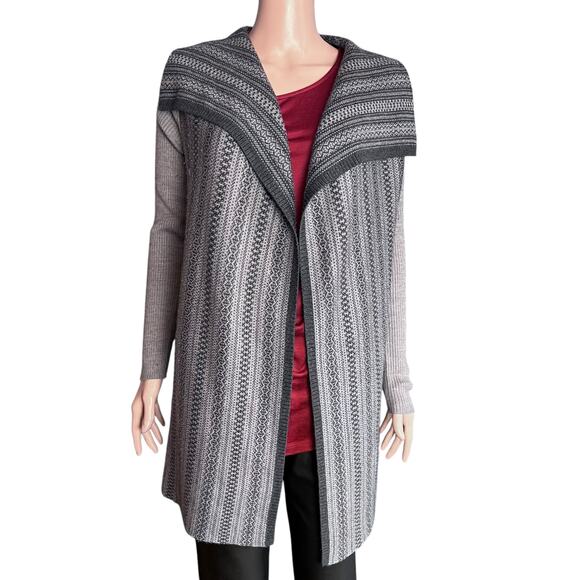 Willi Smith Vintage Open Cardigan S Soft Merino Wool Acrylic Aztec Southwestern - Picture 1 of 5